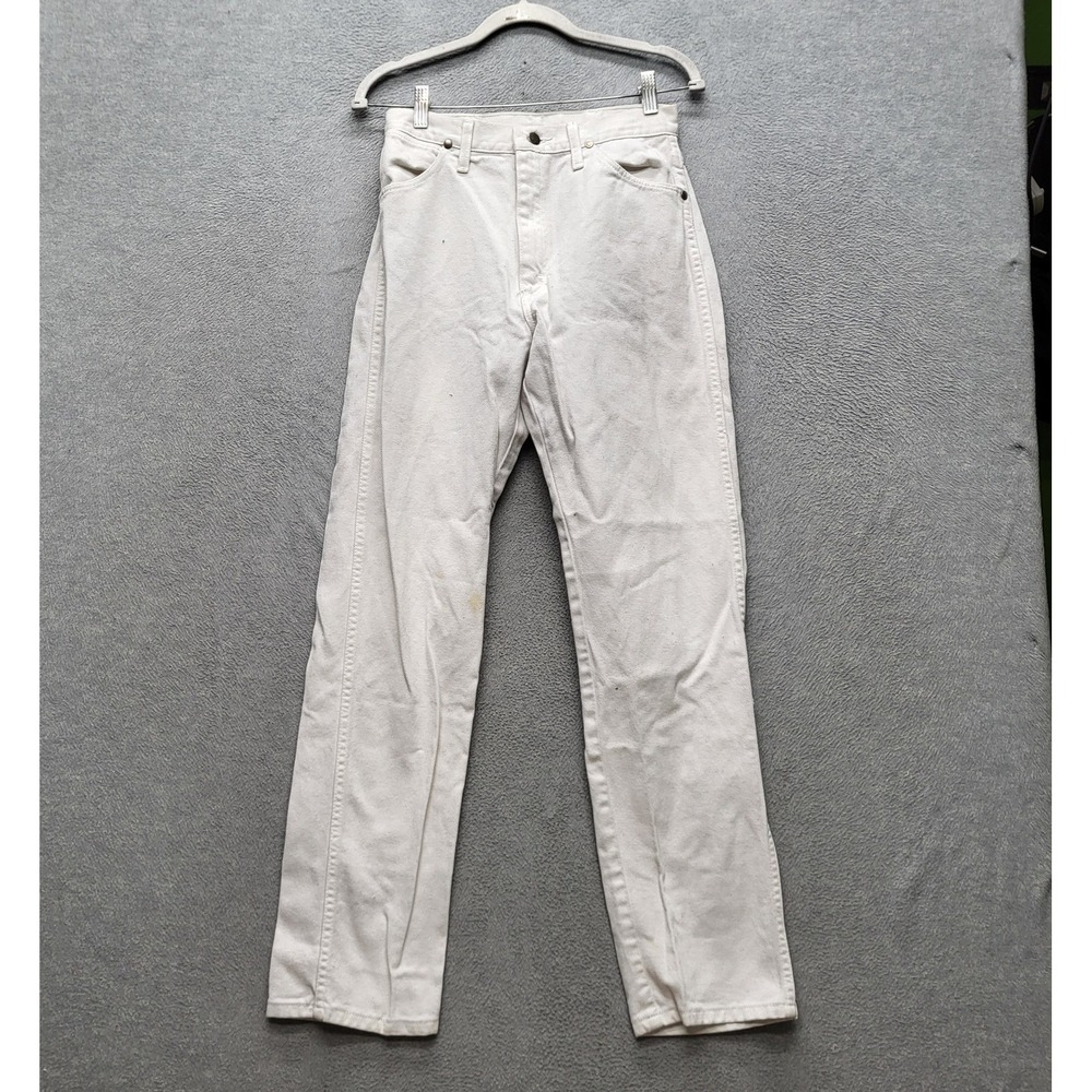 Wrangler Women Jeans 9x32 White Denim Cowboy 14MWZWI Cut Original Fit READ
